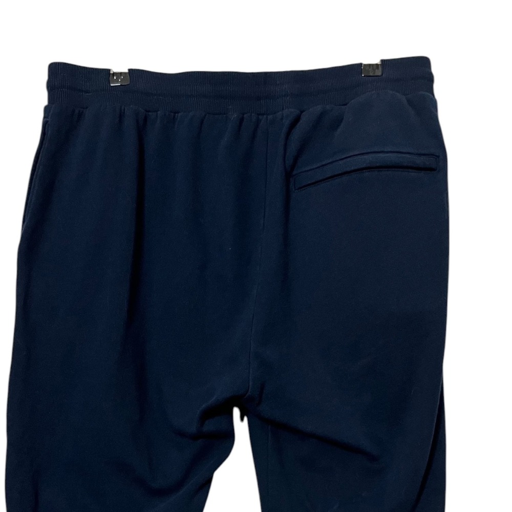 Theory Loft Pant Lounge Fleece HT Large Navy Cotton Casual Travel Athleisure Gym - Picture 5 of 9